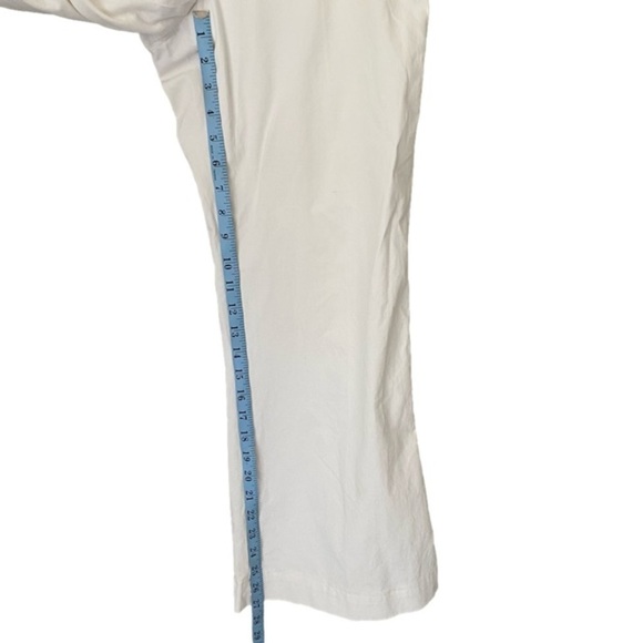 COPY - THEORY Pants Wide Leg  Cotton Ivory/White  Size 6 - Picture 11 of 16